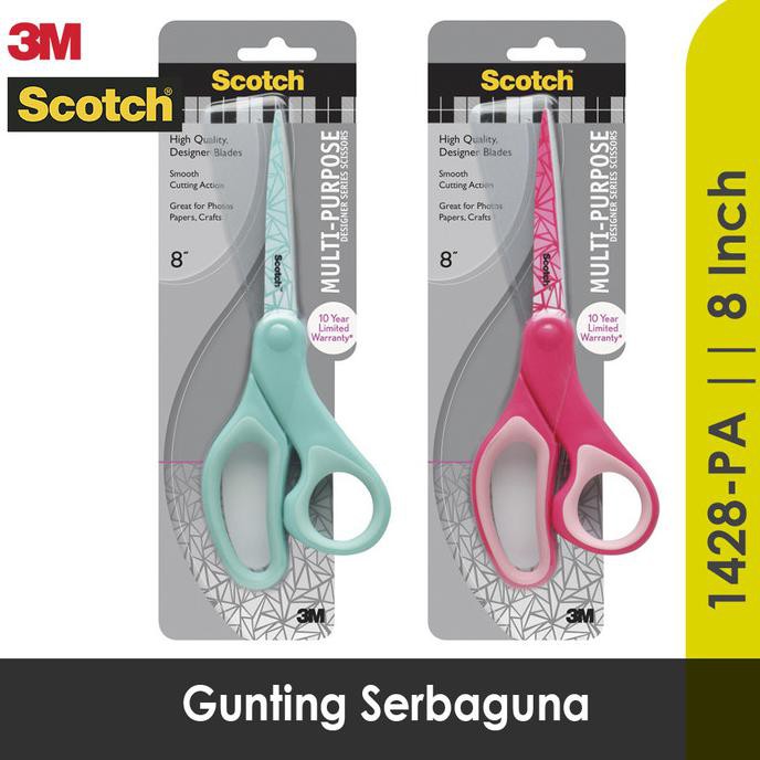 

[[BISA COD]] Scotch 3M Gunting Serbaguna Aman dan Egronomis 8”, 1428-PA - Merah Muda