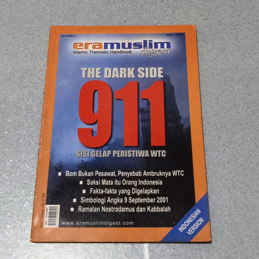 MAJALAH ERAMUSLIM ERA MUSLIM DIGEST EDISI THE DARK SIDE 911 SISI GELAP WTC