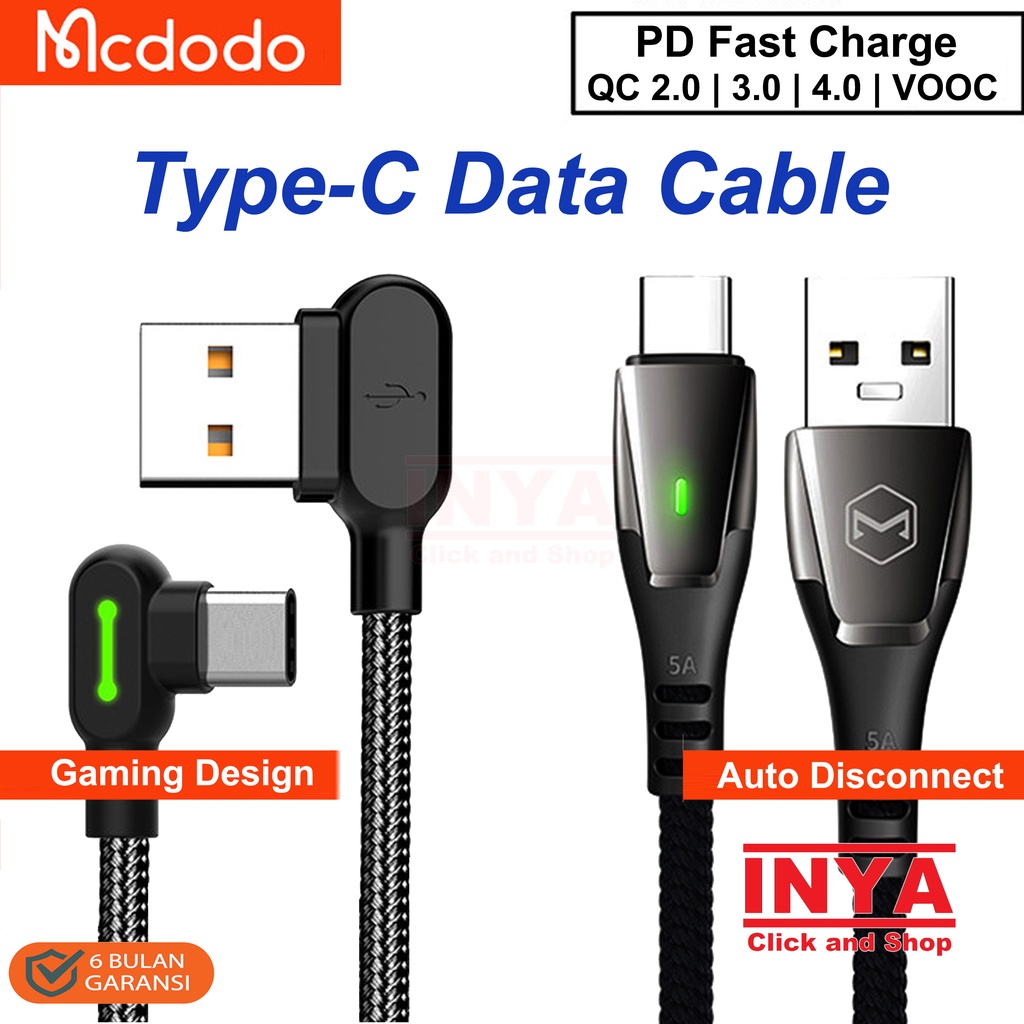 KABEL DATA TYPE C MCDODO TYPE-C DATA CABLE SERIES - Type-C