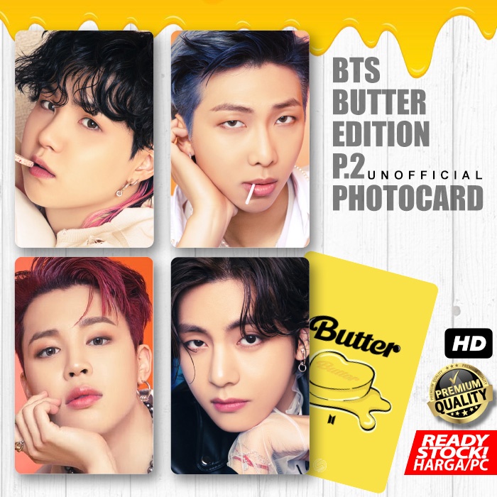 Photocard BTS Butter Edition PT2 Kartu Koleksi KPOP Photo Card