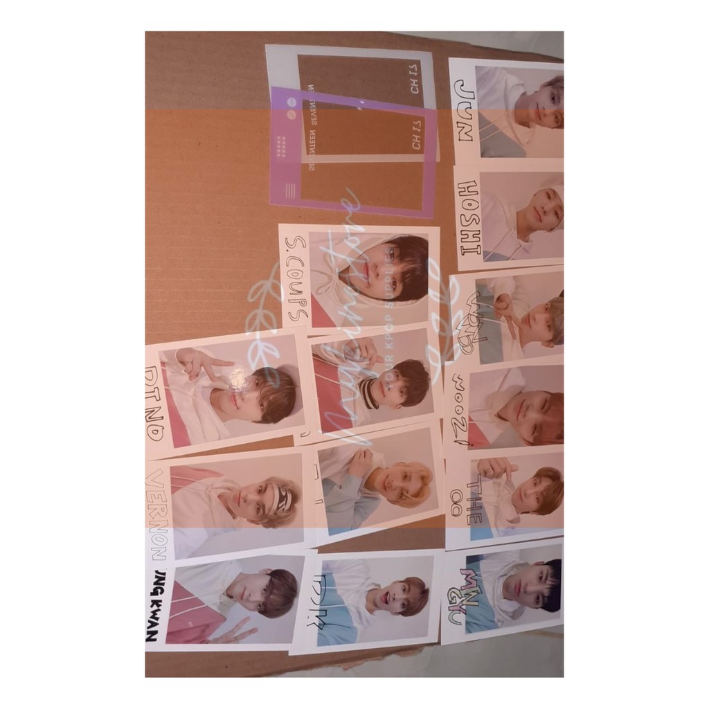 [READY INA] SHARING OFFICIAL SEVENTEEN POLAROID CARATLAND 2020 SVT CARAT JEONGHAN SEUNGKWAN SCOUPS V