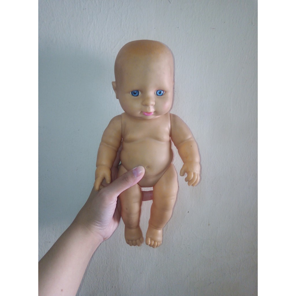 Boneka Bayi Botak Karet Bekas Boneka Karet Bayi Used