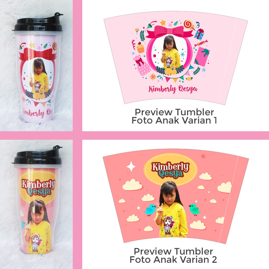 Tumbler Custom Foto Anak