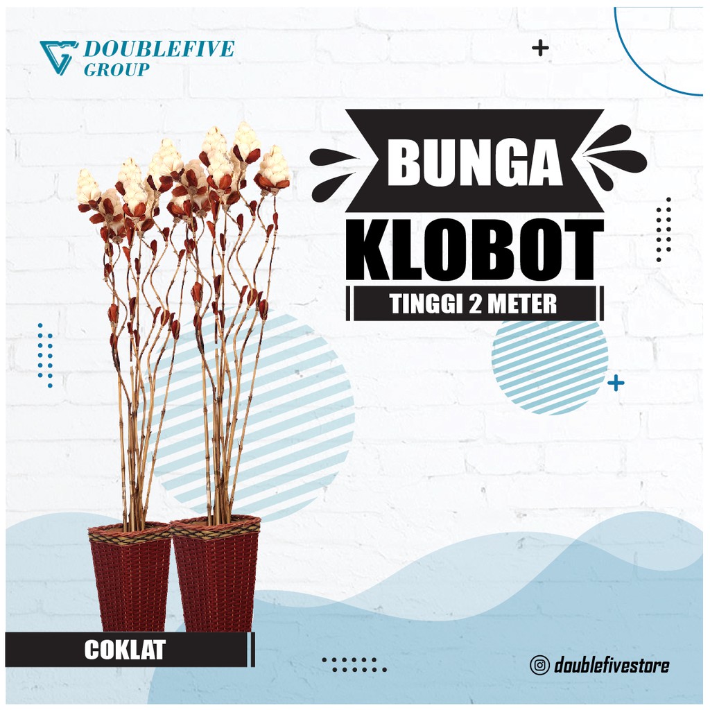 HIASAN RUMAH BAMBU ULIR ANYELIR BUNGA KLOBOT