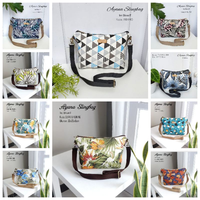 Sling Bag Ayana Bunga mix Motif