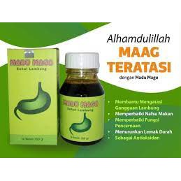 OBAT MAAG HERBAL ATASI SAKIT MAAG GANGGUAN LAMBUNG - MADU MAGO 350GR AL MABRUROH ORIGINAL