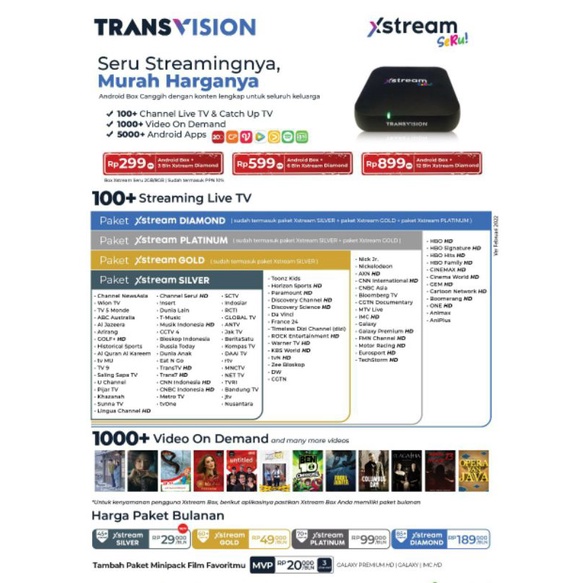 Android Box termurah FREE ALL CHANNEL 6 Bulan