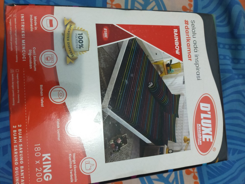 Kintakun Isthana - Sprei Kintakun Dluxe 180x200 - Rainbow 2/travis/stella/rose Shadow