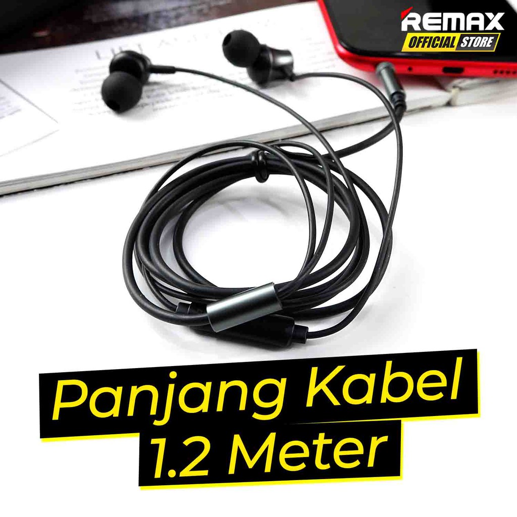 Headset Remax In-Ear Headphone RM-202 Garansi Resmi / Headphone Murah / Headphone Terbaik