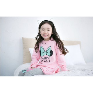 babyfit rp3 MICKEY  LOVE baju  setelan anak  perempuan  lengan 