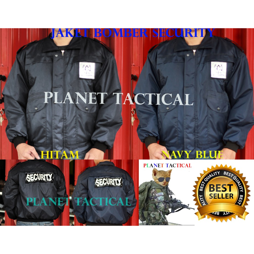 BEST JAKET SECURITY BOMBER DUA SISI GROSIR