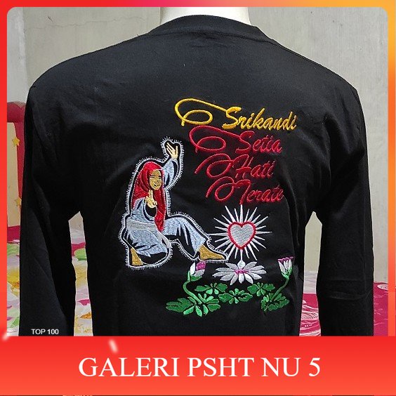 ATRIBUT PSHT- Kaos PSHT Bordir Lengan Panjang Srikandi
