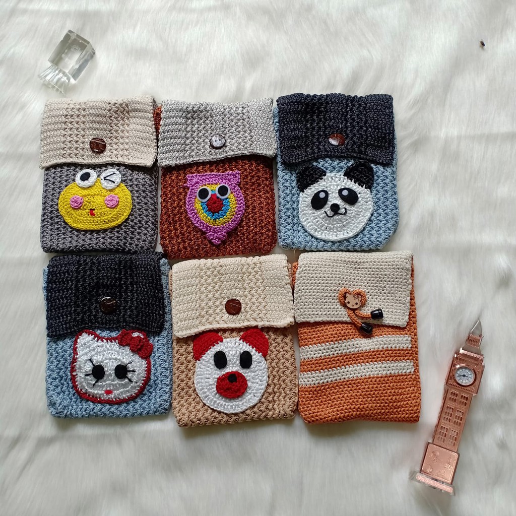 TAS RAJUT  HP / TAS RAJUT KECIL/TAS HP KARAKTER