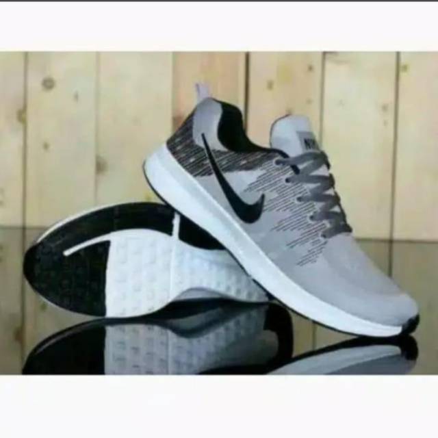 TmO - 8.8 Sale sepatu pria sneakers running fashion Wajik  Abu Hitam/sepatu fashion tali kekinian termurah bisa cod size 39-43