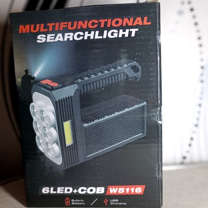 SENTER MULTIFUNCTIONAL SEARCHLIGHT W-5116/W-5117 2IN1 PLUS COB