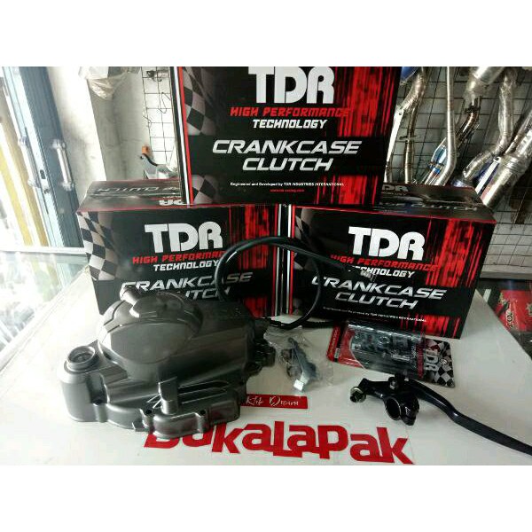 Blok Bak Kopling Crankcase Clutch TDR Yamaha X1 Jupiter Z Vega Lama Komplit Satu Set