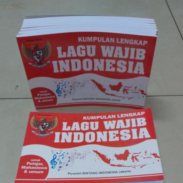 Buku Kumpulan Lagu Wajib Indonesia Lengkap