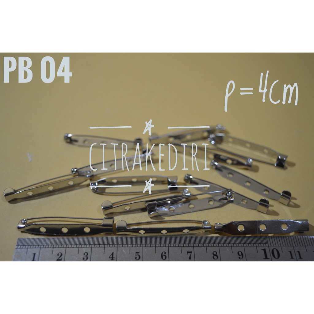 Peniti bros 4 cm - cemiti - penitijilbab / hijab wanita ( 12 biji )