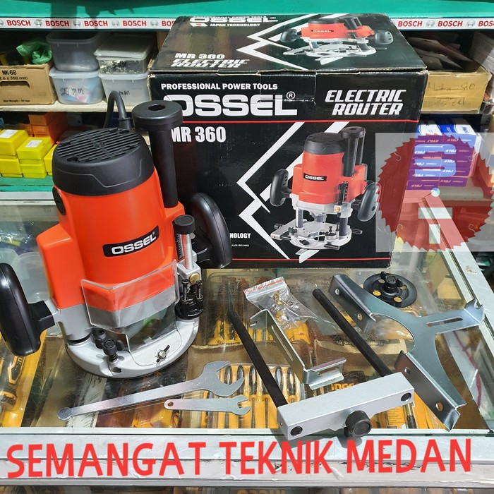 MR360 MESIN PROFIL TRIMMER BESAR ROUTER 1/2" 12mm OSSEL MR 360
