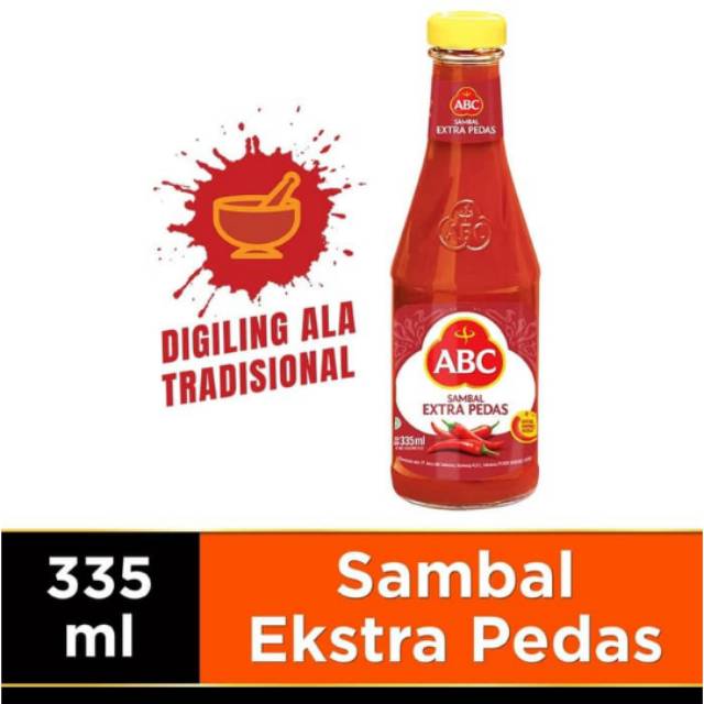 Saus sambal extra pedas ABC 335ml