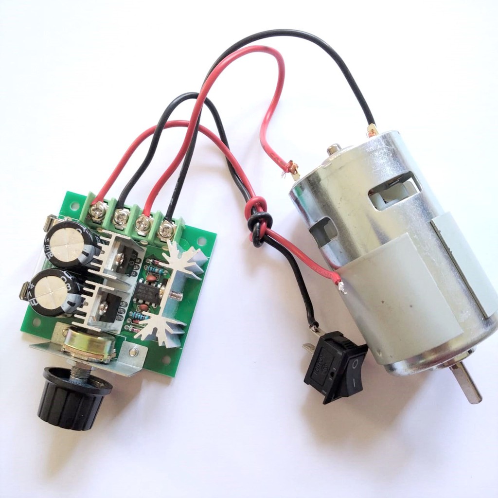 Paket!!!! Dinamo Motor 775 Plus Dimmer &amp; Switch