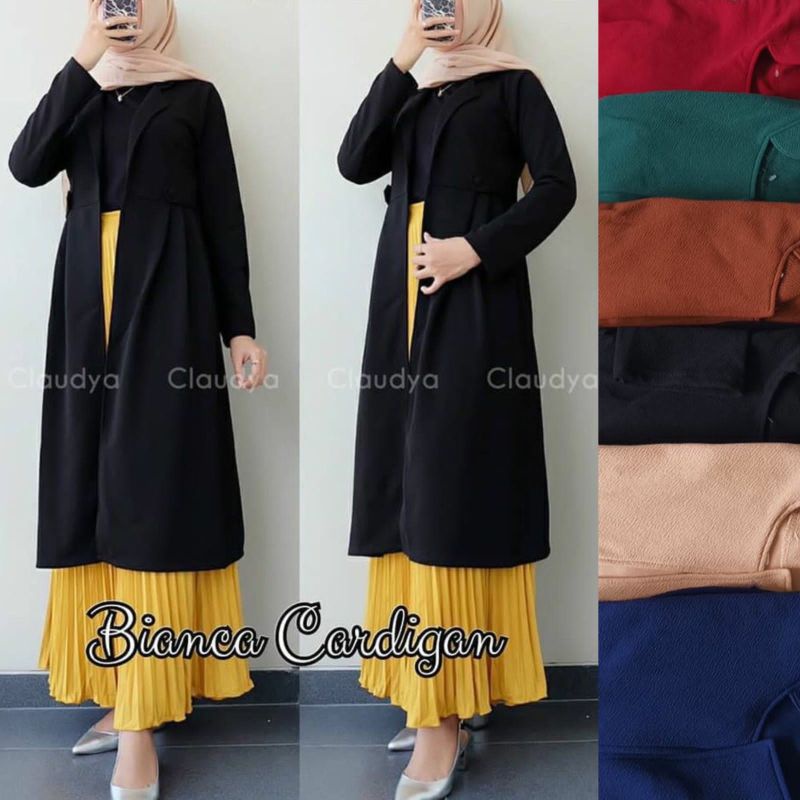 Cardigan Wanita Muslimah Kekinian Bianca Cleva Sale by Hijab Fashion Solo-7