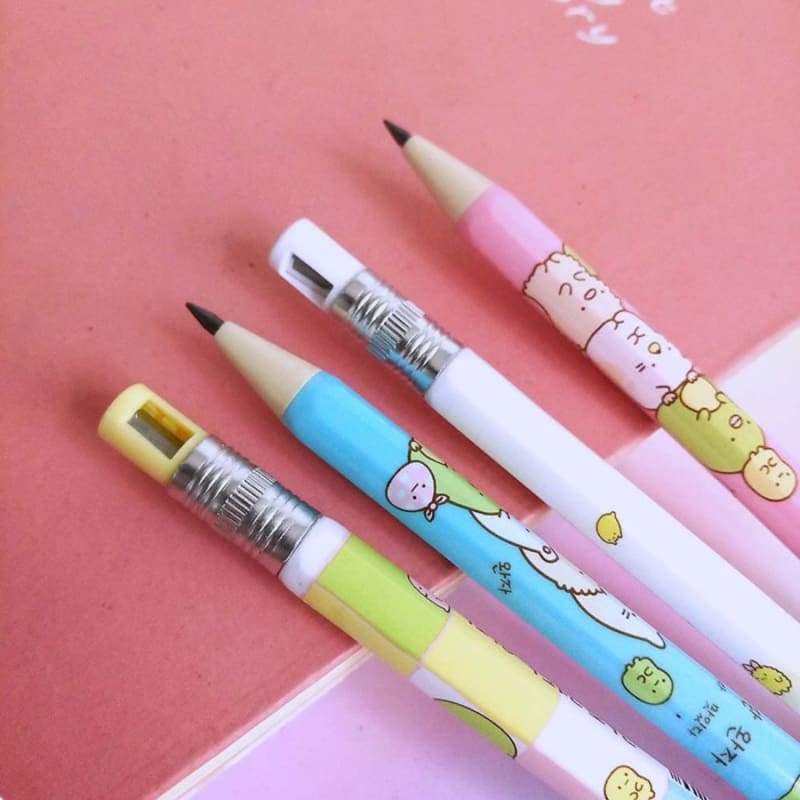 

Pensil Mekanik 2mm + Rautan Diujung Pensil - Sumikko