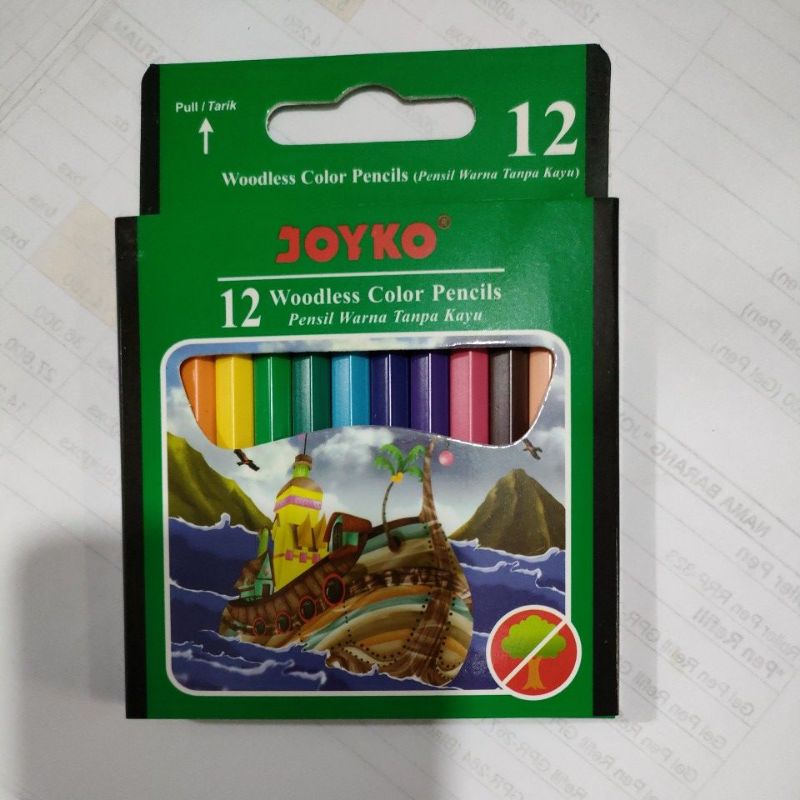 pensil warna joyko kecil cp 107