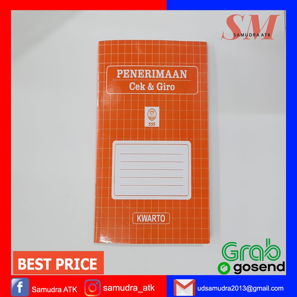 

BUKU PENERIMAAN CEK & GIRO KWARTO - samudra.atk