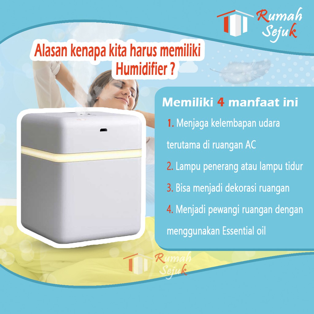 RS - Air Humidifier Diffuser Aromaterapi Alat Pengharum Ruangan Difuser Disfuser Unik Lucu RS-H38