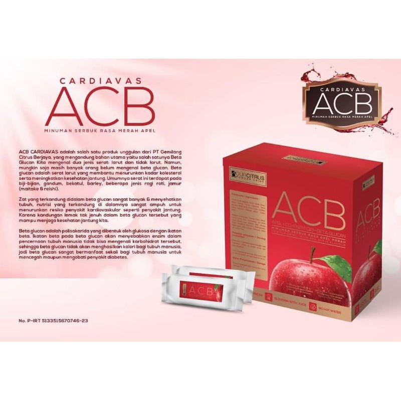 ACB Cardiavas by ourcitrus || bagus untuk diabetes,jantung,kolesterol,anti radang