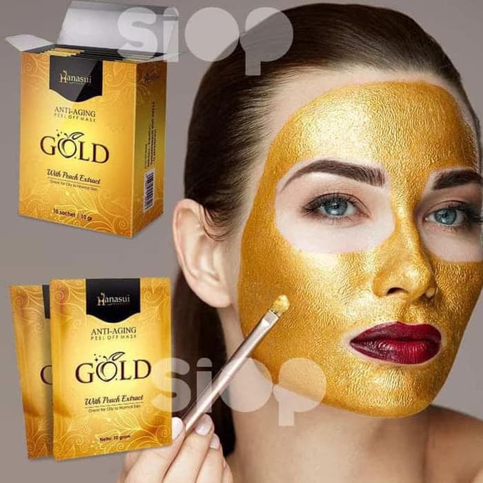 MASKER GOLD HANASUI Peel Off Mask