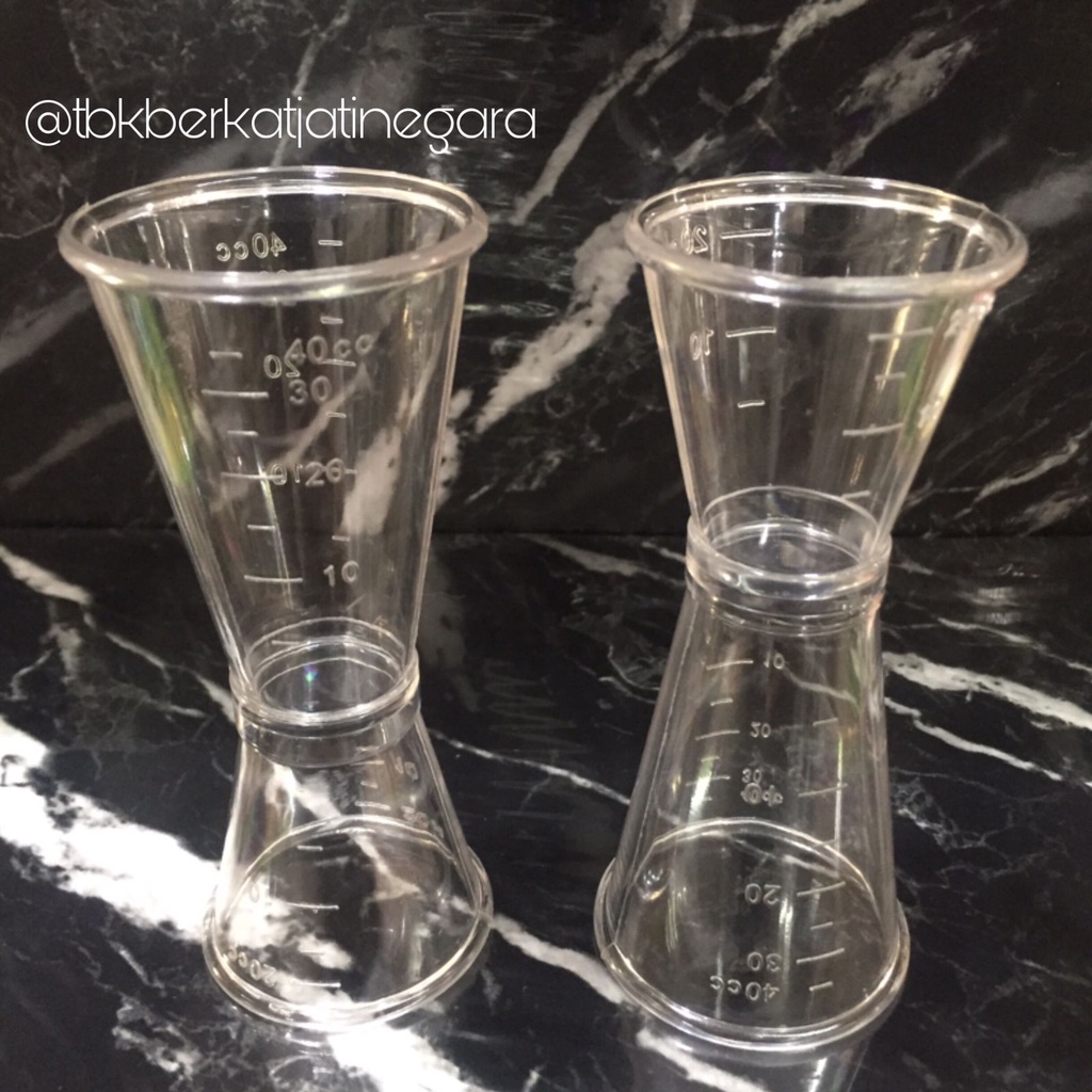 JIGGER MEASURING CUP ACRYLIC / GELAS TAKAR