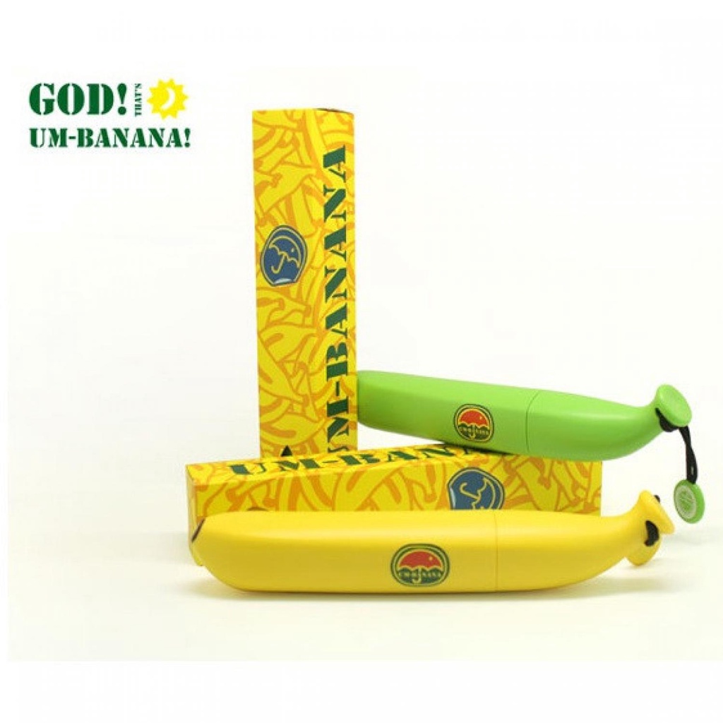 Payung Bentuk Buah Pisang Banana Umbrella / Payung Lipat Lucu Unik Bentuk Buah Pisang Kuning / Payung Kecil Ringkas untuk Anak Anak dan Orang Dewasa Murah Desain Buah / Payung anti UV untuk Panas dan Hujan / Barang Unik Lucu