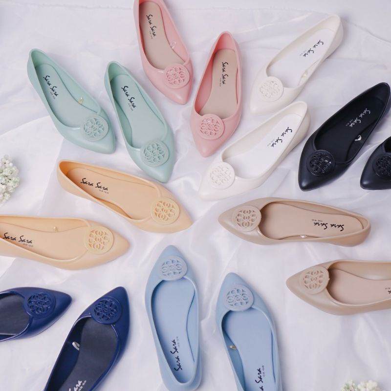 Ayara- Tipe GUCCI Sepatu Flat Shoes Jelly Wanita