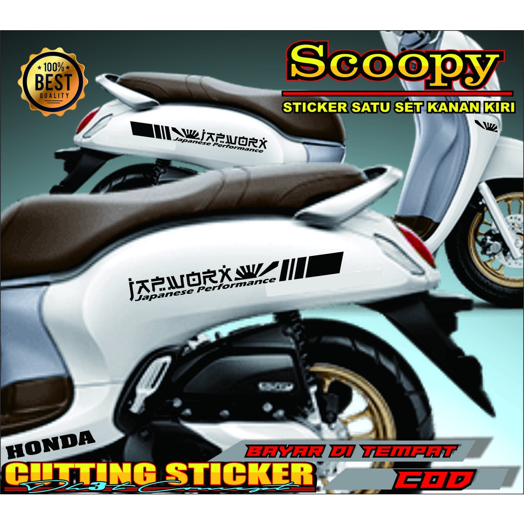 STICKER SCOOPY JAP WORK JAPANESE PERFORMANCE CUTTING STICKER SCOOPY 2021