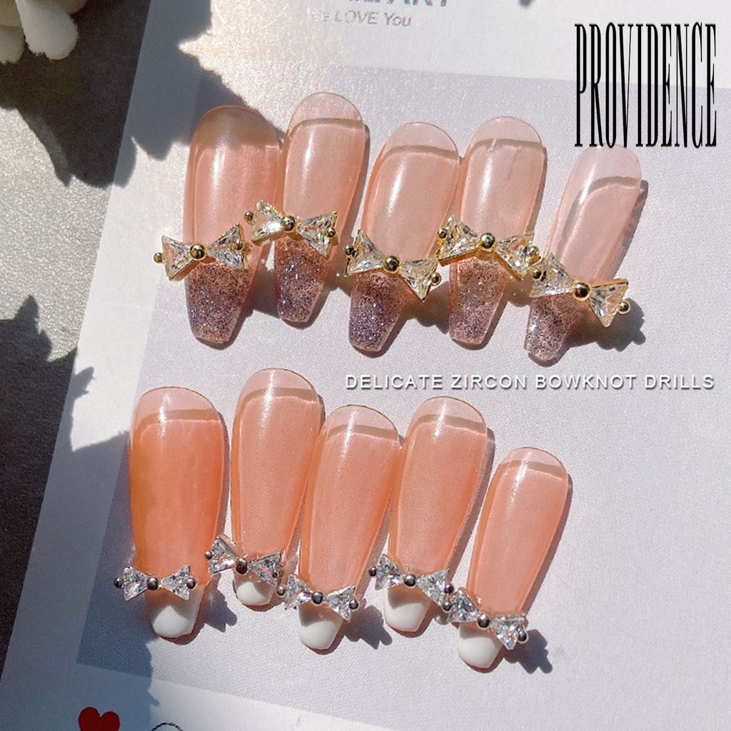 5 Pcs Perhiasan Nail Art Efek Visual Berkilau Tahan Lama Untuk Dekorasi Salon