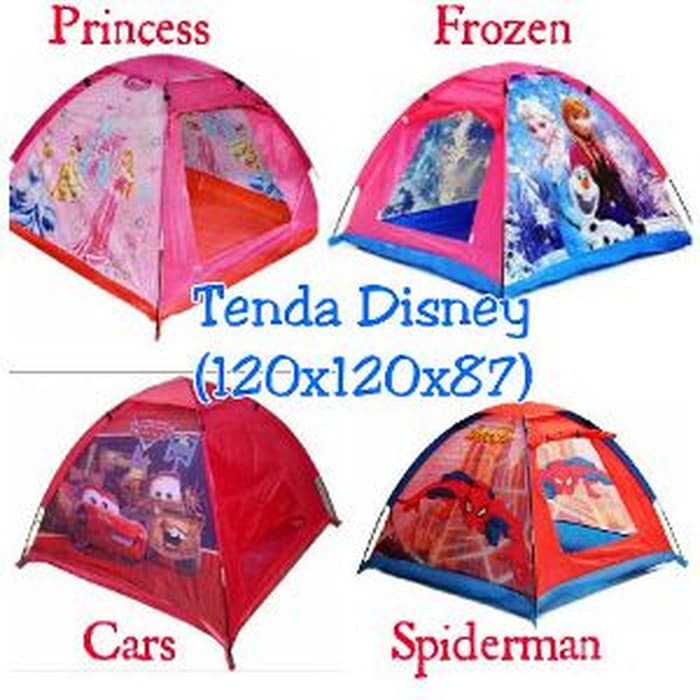 PROMO TENDA ANAK TENDA ANAK MAINAN MOTIF Tenda Disney Frozen Princess Car Spiderman