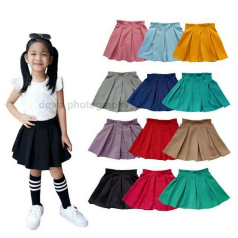 BUBBLE skirt kids 2-4th GUDANG.CLODI rok anak perempuan bahan scuba