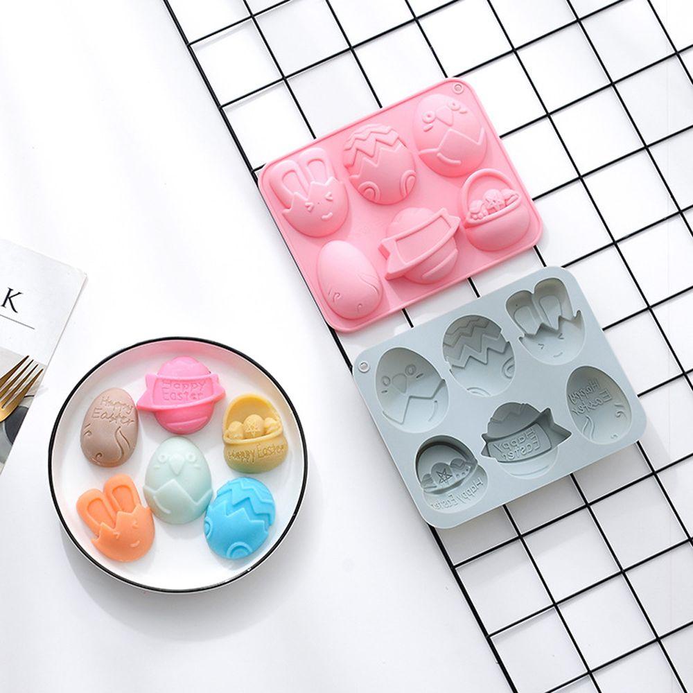 Top Easter Mold Rabbit Cute Bunny Ice Tray Happy Easter Cetakan Silikon