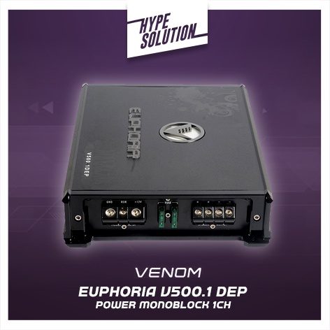 VENOM Euphoria V500.1 DEP Power Monoblock 1Ch Amplifier Mono Block