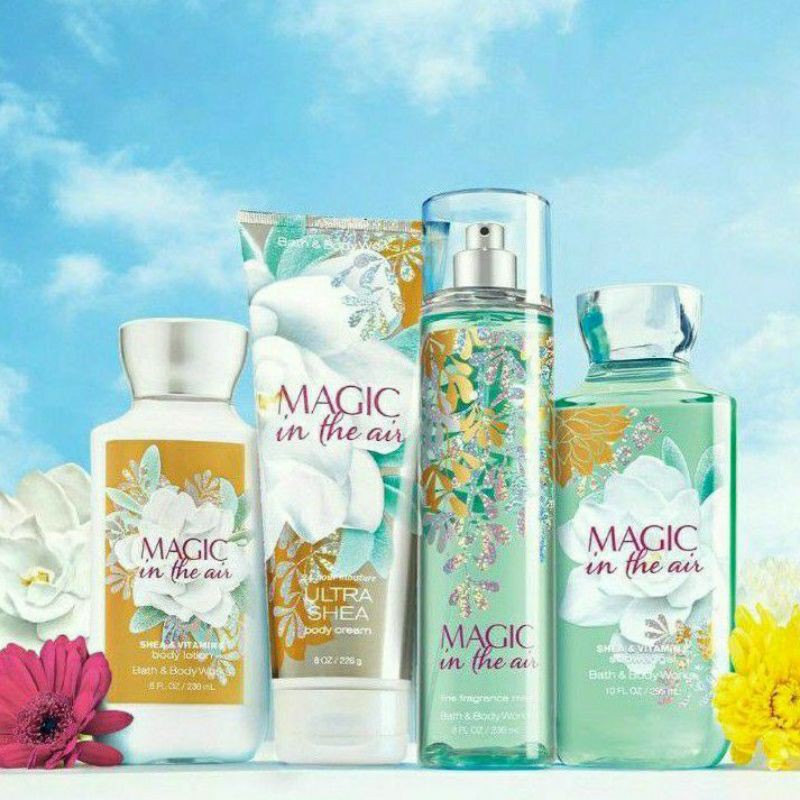 BATH &amp; BODY WORKS BBW MAGIC IN THE AIR SERIES MIST LOTION SHOWER GEL BODY CREAM HAND CREAM SHOWER GEL BODY CREAM LOTION MIST WASH WALLFLOWER ROOMSPRAY SCENTPORTABLE GENTLE GEL DEEP CLEANSING GENTLE FOAMING CREAMY LUXE