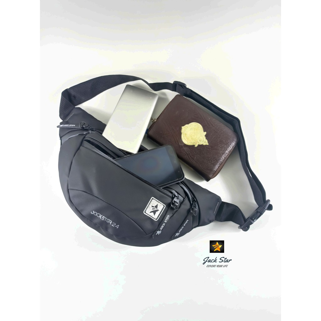 Waist Bag Anti Air Jack Star 24 / Waistbag Gaul Keren Pria Wanita Tas Pinggang