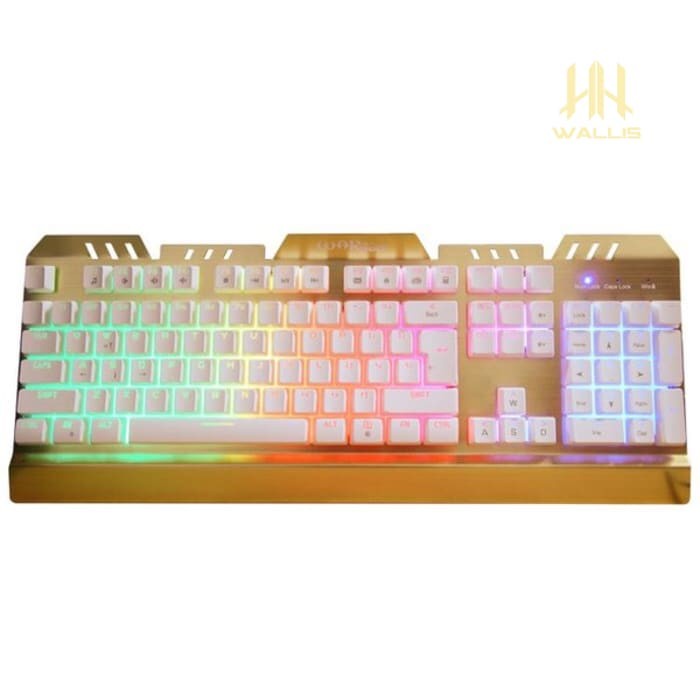 KEYBOARD GAMING WARWOLF V6 RGB SEMI MECHANICAL