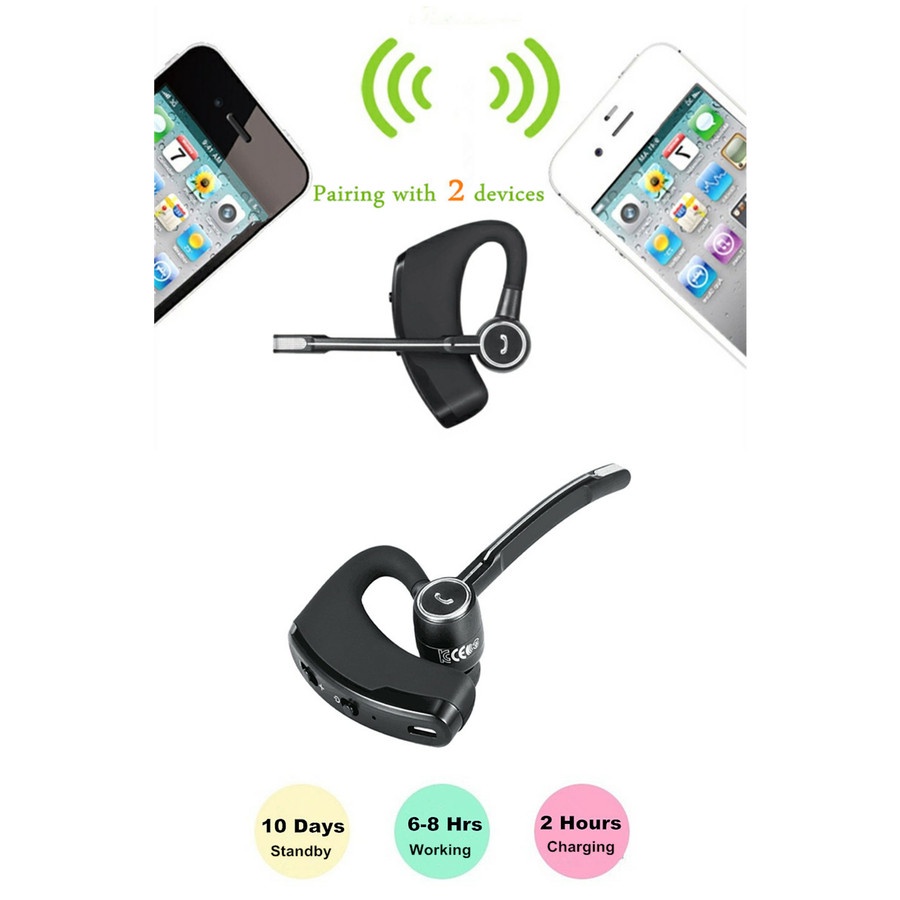 Headset Bluetooth V4.1 Wireless dengan Mic - V8S