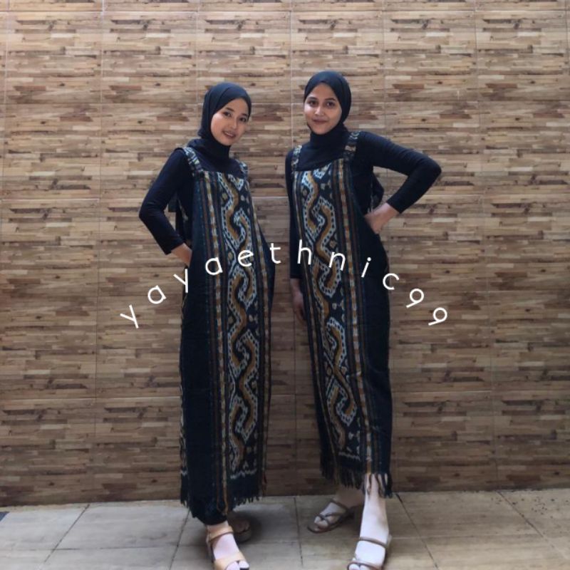 Overall tenun troso, overall ethnic 03