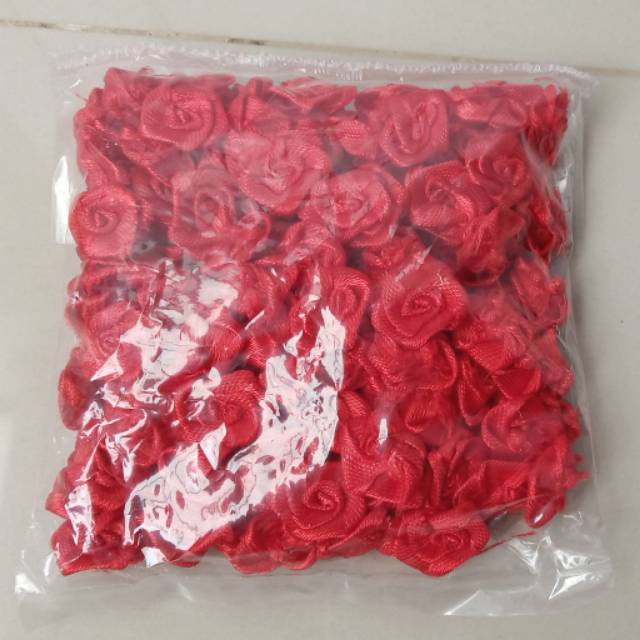 Isi 144 pcs bunga mawar rose 1/2 inch