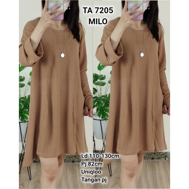 Tunik TA 7205 Tunik Uniqloo Belah Depan