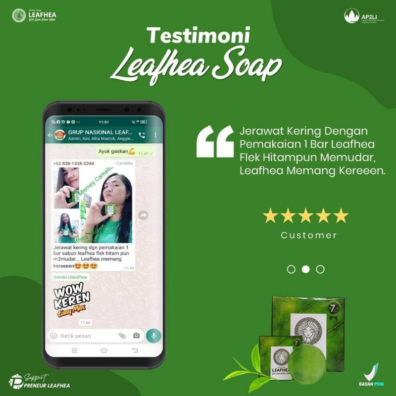 leafhea soap//serum LEAFHEA