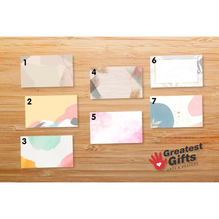 

Cute Simple MINI Greeting Cards seukuran kartu nama untuk ucapan Gift Hangtag Hampers